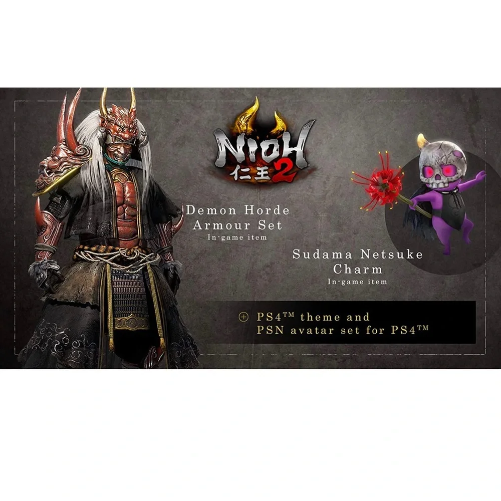 Nioh 2 for PlayStation 4 PS4 Brand New Video Game Factory Sealed